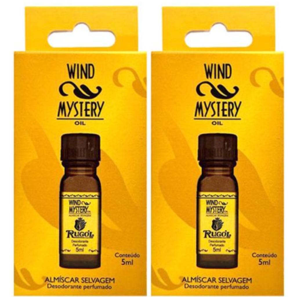Kit C/2 Óleo Wind Mystery Almiscar Selvagem 5ml Rugol Original!