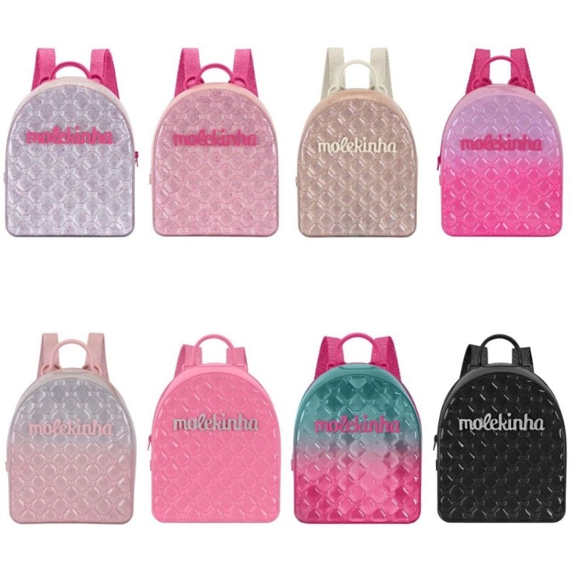 Mochila Infantil Molekinha Menina 20023 em Oferta na Shopee
