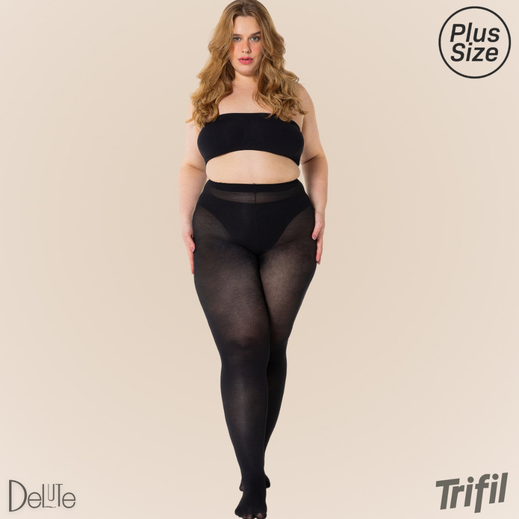 2 Meia Calca Trifil Fio 80 Opaca Grossa Adulto Feminina Classica Resistente e Duravel Plus Size - Women Clothes