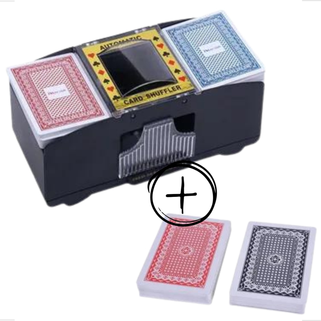Embaralhador Automático De Cartas Uno Baralho Truco Para 2 Baralhos A Pilha  Com 2 Baralhos