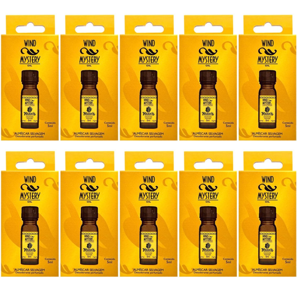 Kit C/10 Óleo Wind Mystery Almiscar Selvagem 5ml Rugol Original!