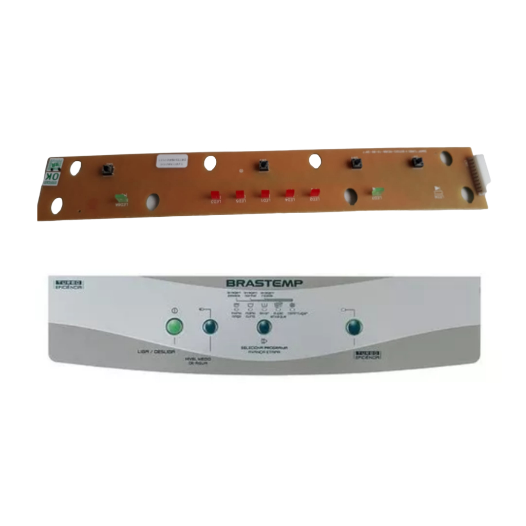 Placa Interface Brastemp +painel Decorativo Bwm08 Smart Turb