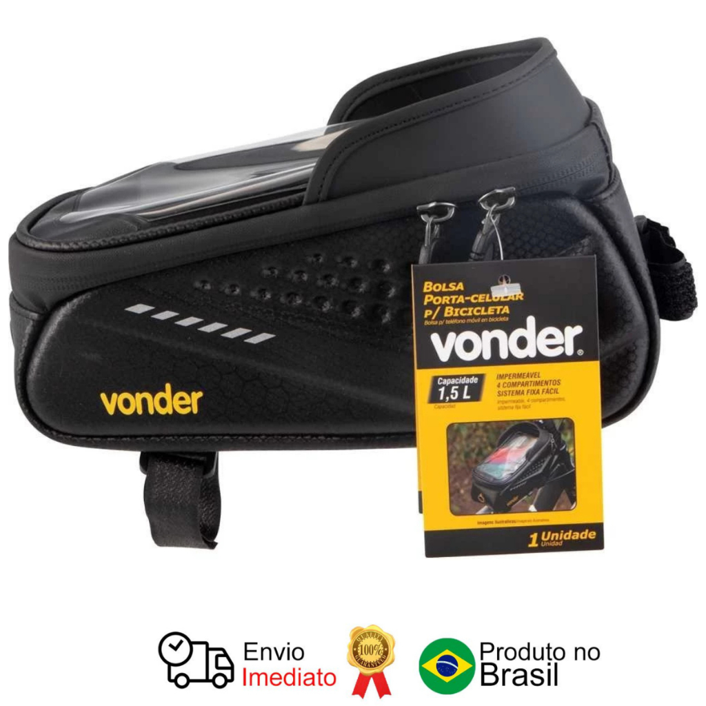 Bolsa Porta Celular Para Bicicleta Impermeável - Vonder em Oferta na Shopee
