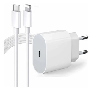 Kit Carregador De iPhone Fonte com Cabo Carregamento Rápido 1m PD 20w / ENVIO IMEDIATO