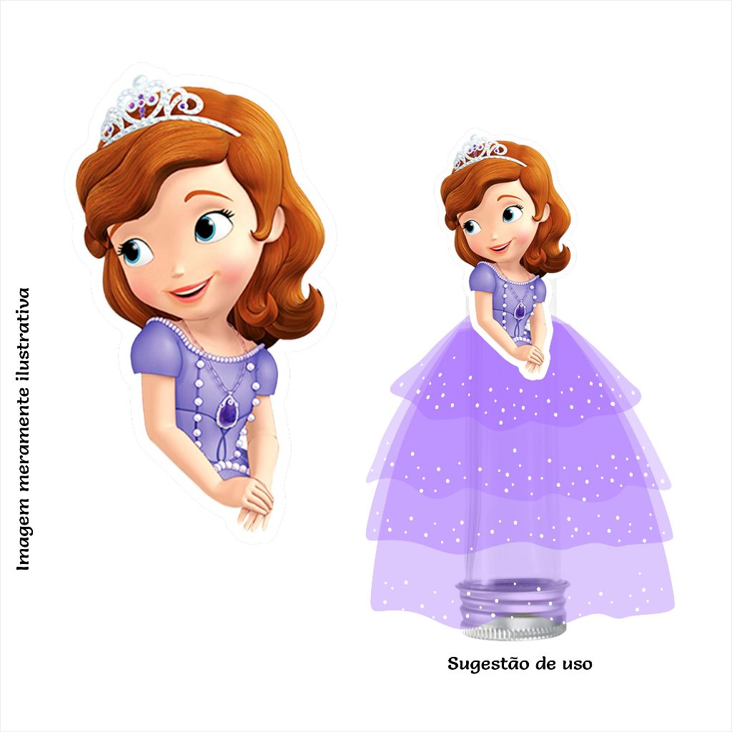 Princesa Sofia Aplique Busto Tubete - 6,5cm em Oferta na Shopee