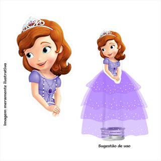 Princesa Sofia Aplique Busto Tubete - 6,5cm em Oferta na Shopee