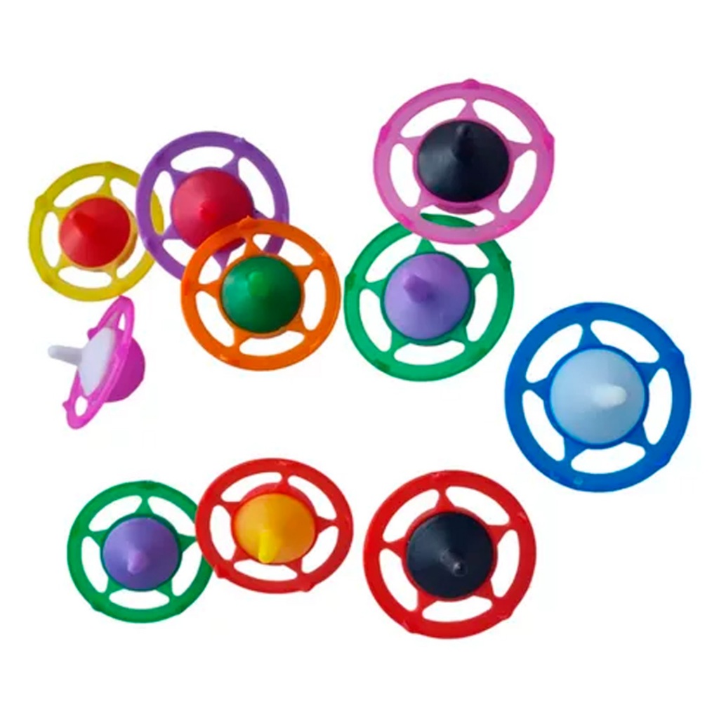 Kit 50 Mini Pião Estrela Lembrancinha Brinquedinho Brinquedo Sortido Aniversário Infantil Festa