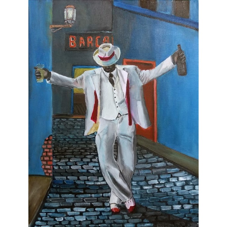 Quadro Zé Pelintra Malandro Tamanho 60x40