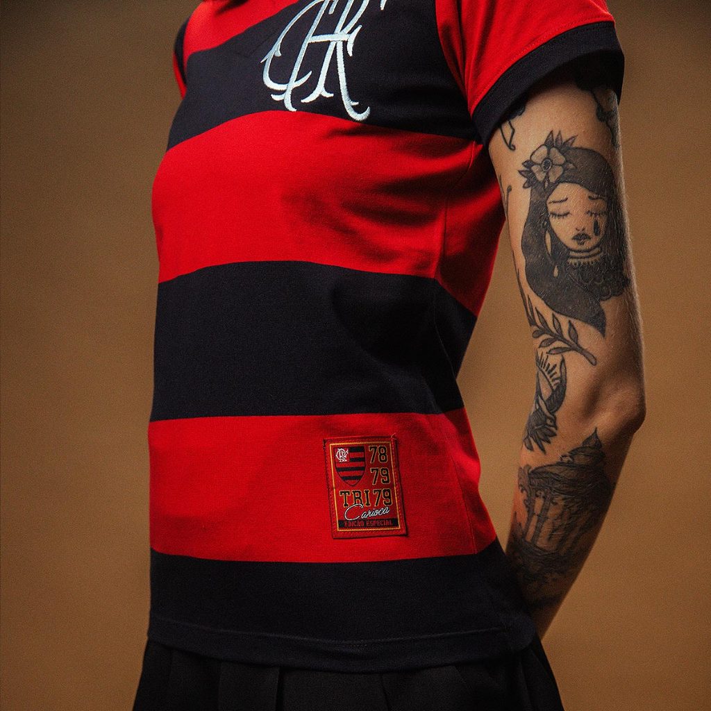 Camisa Flamengo Feminina Retrô Baby Look Tri-Carioca 1979 Oficial · foto 2