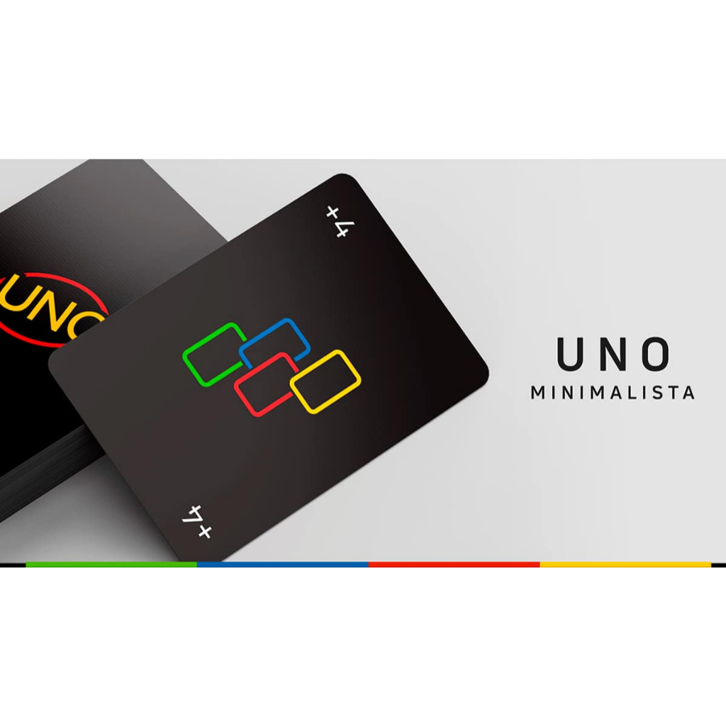 UNO Minimalista Lançamento Jogo de Cartas Mattel Divertido Baralho Lançamento Envio Imediato