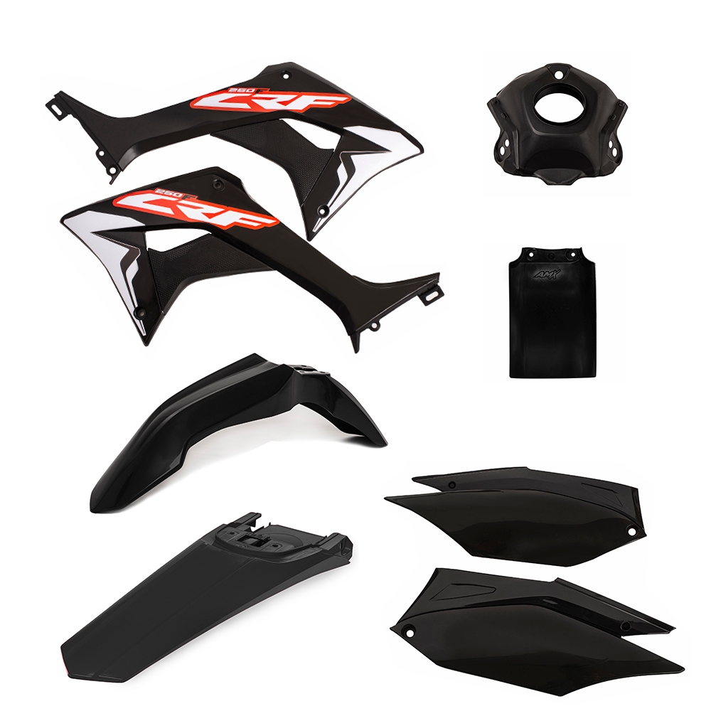 Kit Plastico Honda Crf 250f - Roupa - Amx Completo Honda