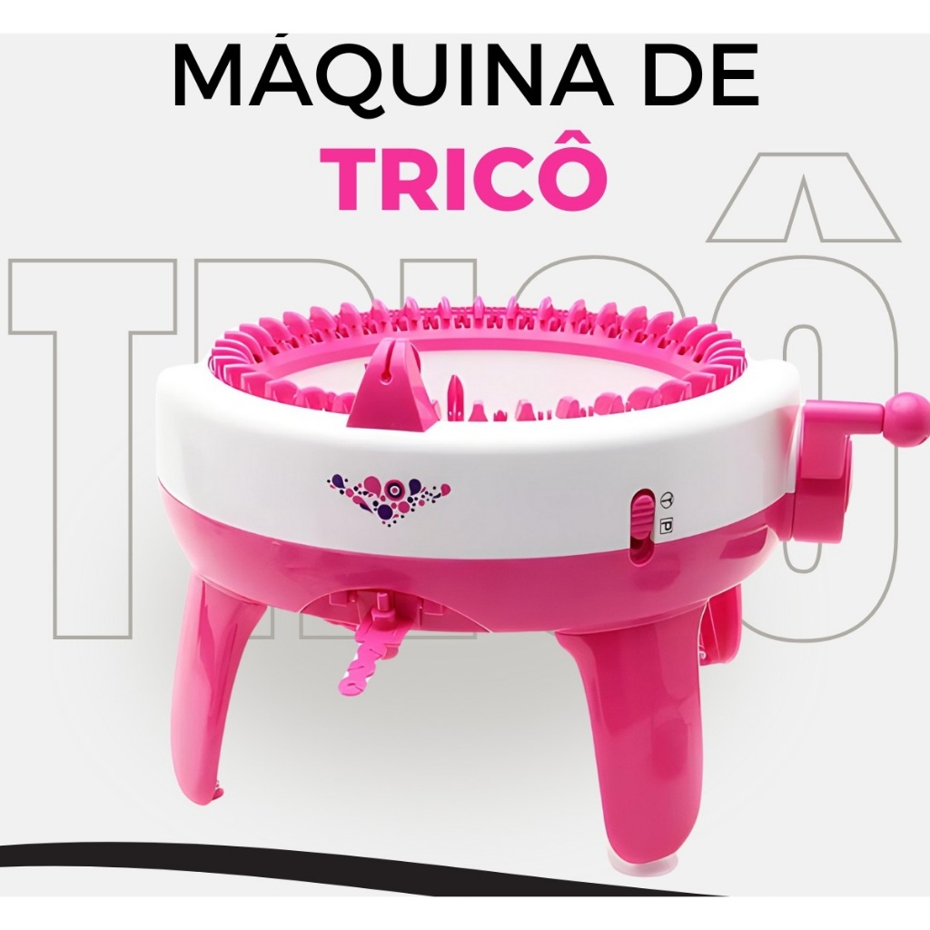Maquina Para Fazer Tricô Manual De 40 Agulhas Lanmax LM-Trico Manual + 3 Linha