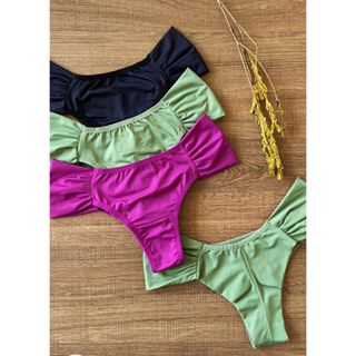 Kit 3 Calcinhas Bombom Fio Duplo Na Poliamida Lateral Estilo Borboleta Cod: 321 em Oferta na Shopee