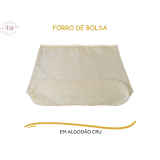 Forro de Bolsa em Algodão Cru (01 Unid SB) em Oferta na Shopee
