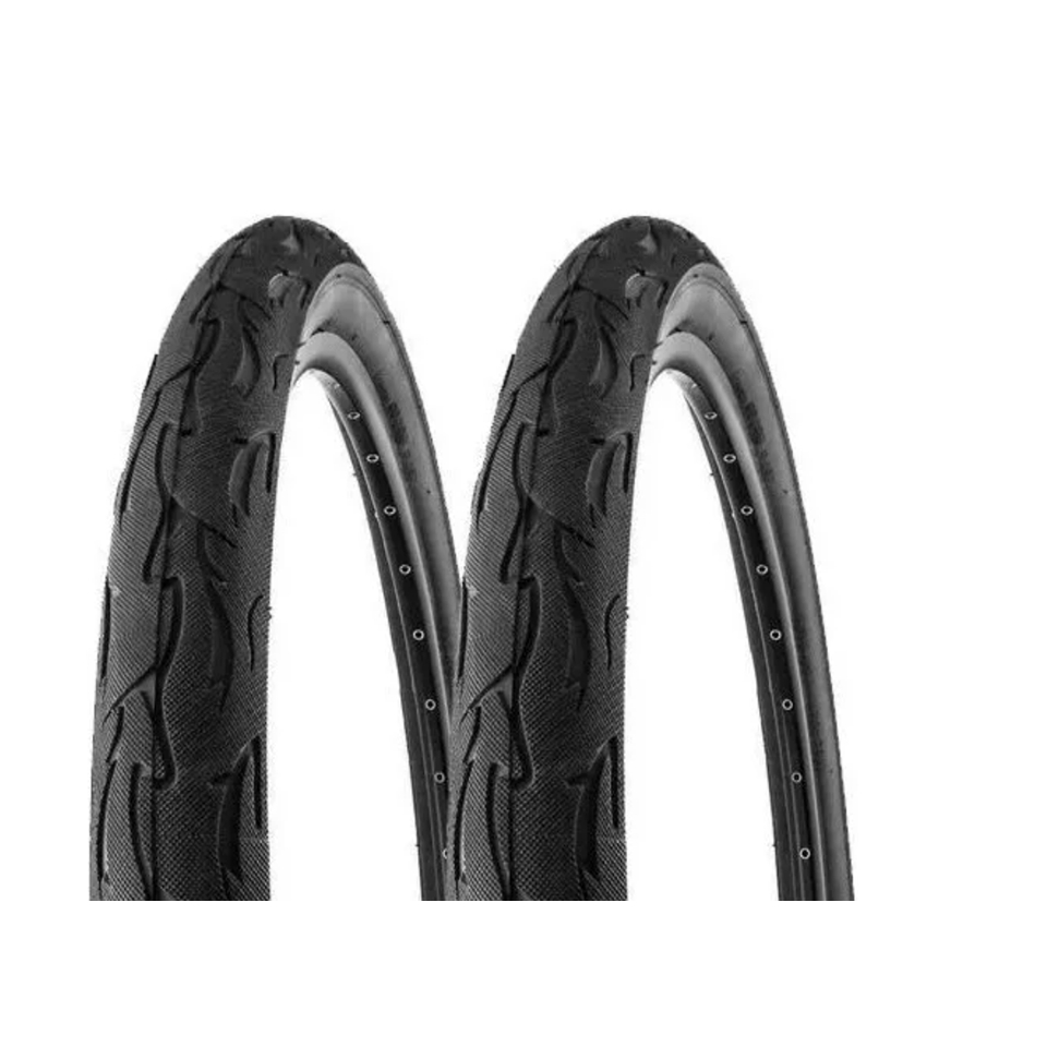 Par Pneu Bicicleta Tipo Flame Aro 20 X 2.125 Balão Slick