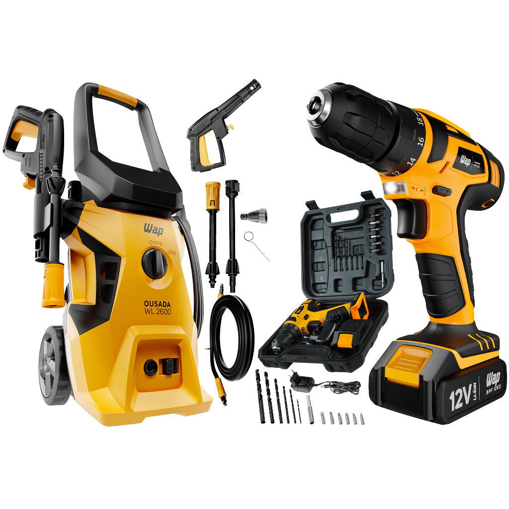 Lavadora Alta Pressão Wl 2600 220v + Parafusadeira Wap 12k3 - Home & Living