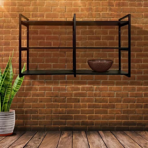 Prateleira Organizadora Estilo Industrial Suspensa Design Contemporâneo e Elegante
