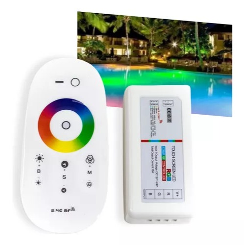 Imagem de Controle Rgb Touch Wireless Luminária Refletor Piscina