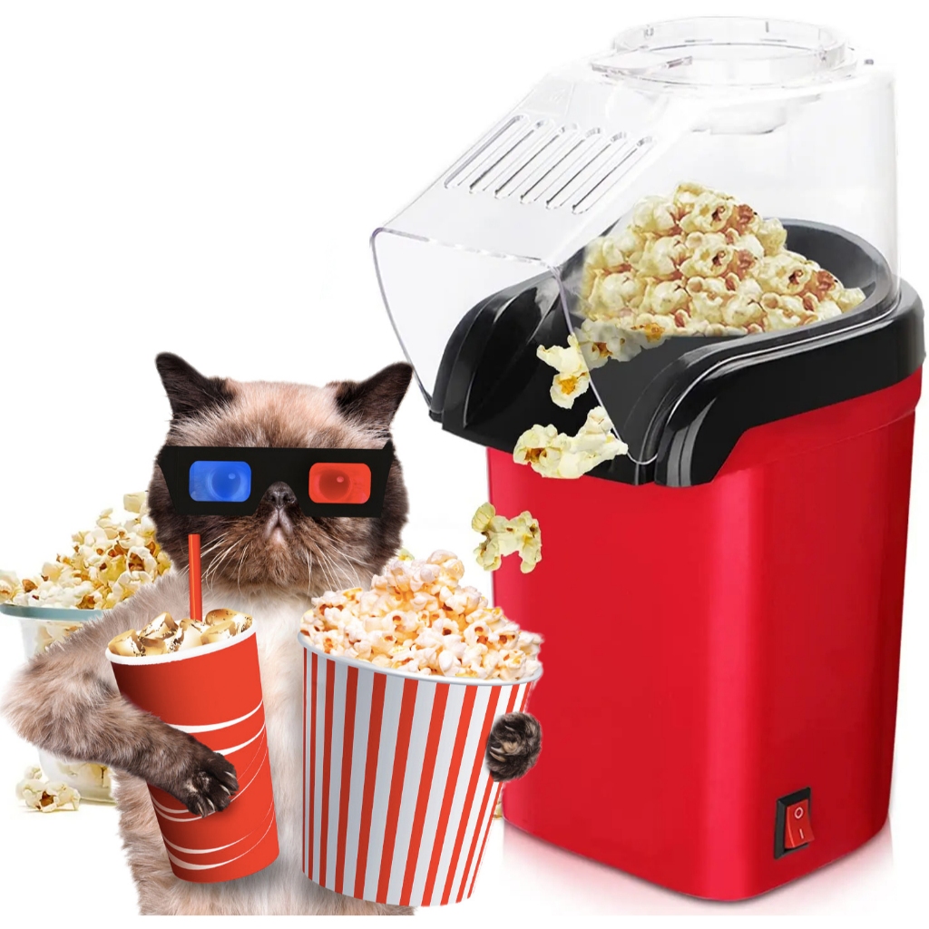 PIPOQUEIRA ELÉTRICA 110v 220v 1200W Máquina de Pipoca Sem Óleo