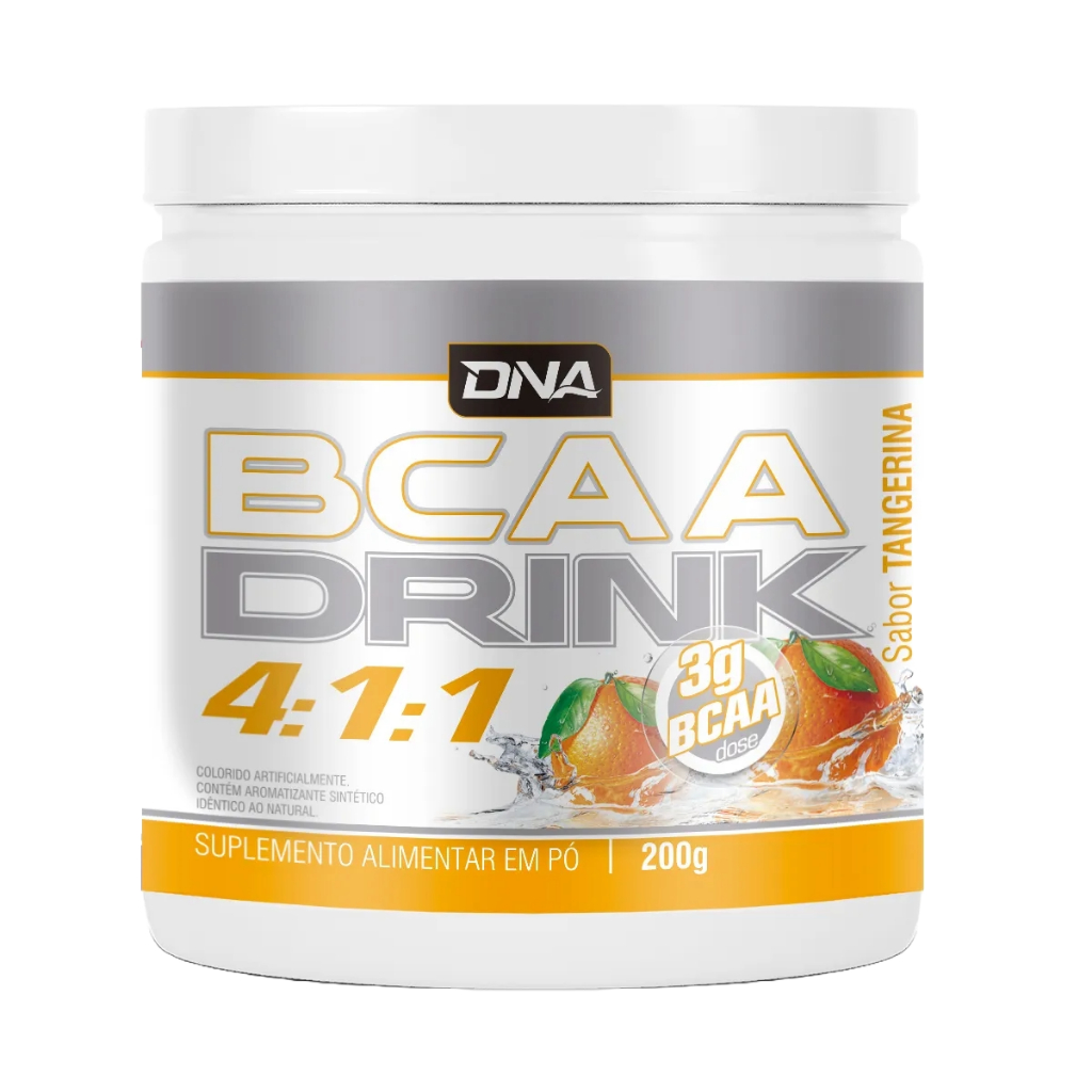 BCAA Drink 4.1.1 200g - Tangerina - Dna Suplementos