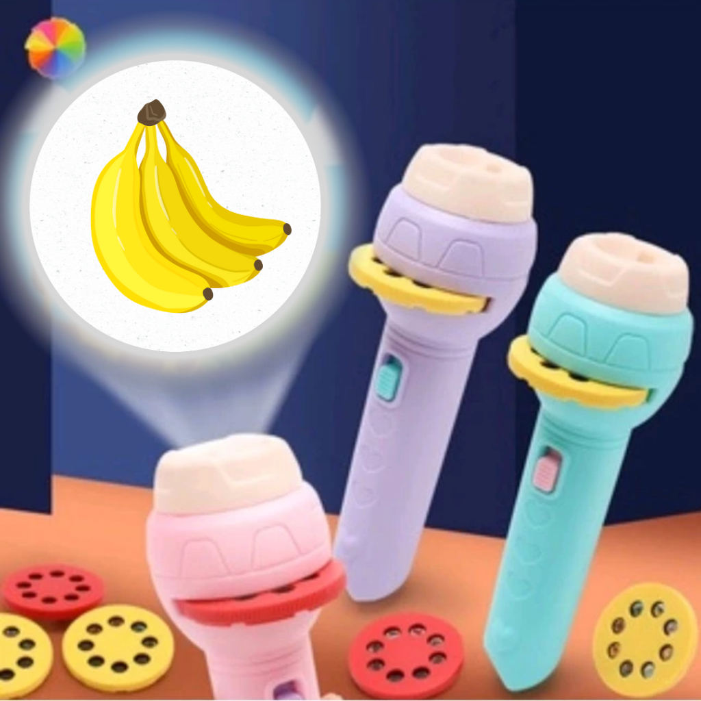 Lanterna Projeção Infantil Imagens Divertidas Brinquedo Crianças 24 Imagens Lanterna Projetora