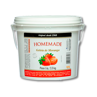 Geleia Morango Homemade Balde 2kg