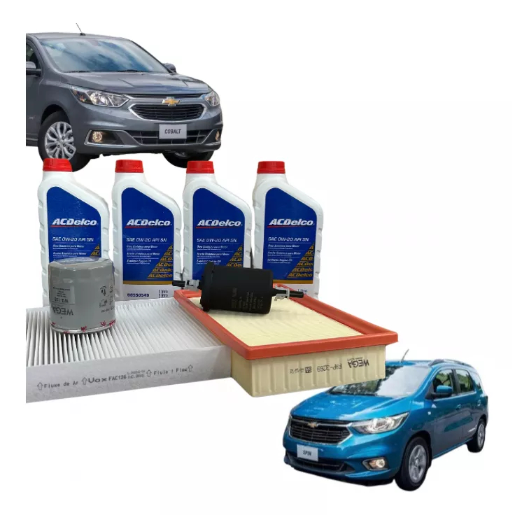 Kit Troca Óleo Acdelco 0w20 Spin Cobalt 1.4 1.8 2017 18 23 em Oferta na Shopee