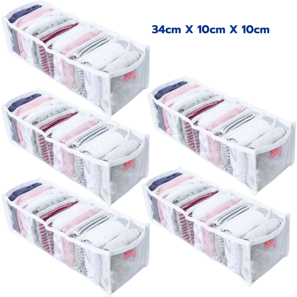 Kit 5 Colmeias Organizadoras De Gaveta Transparente 10 Nichos em Oferta na Shopee