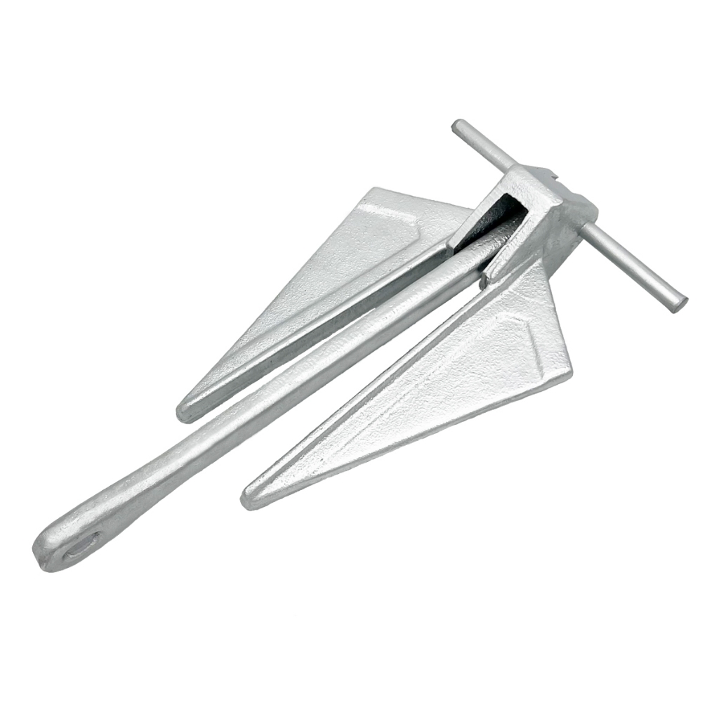 Ancora 7kg Danforth para Barco ou Lancha - Galv. á Fogo HW