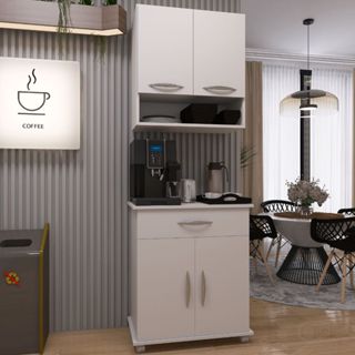 Kit Gabinete Multiuso Organizador  & Armário Suspenso Nicho 2 Portas em Oferta na Shopee