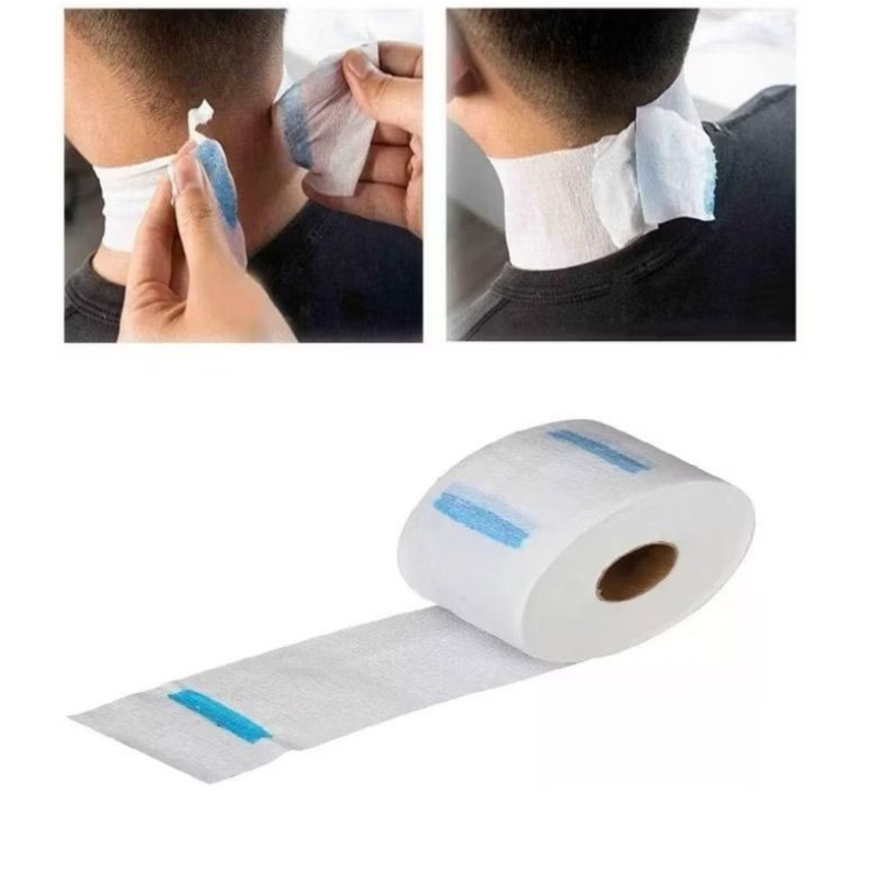Kit 2 Rolo Gola Higiênica Descartável Protetor Para Pescoço Barbeiro Rolo