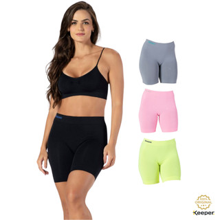 Bermuda Térmica Feminina Anti Assadura Corrida Sem Costura Keeper em Oferta na Shopee