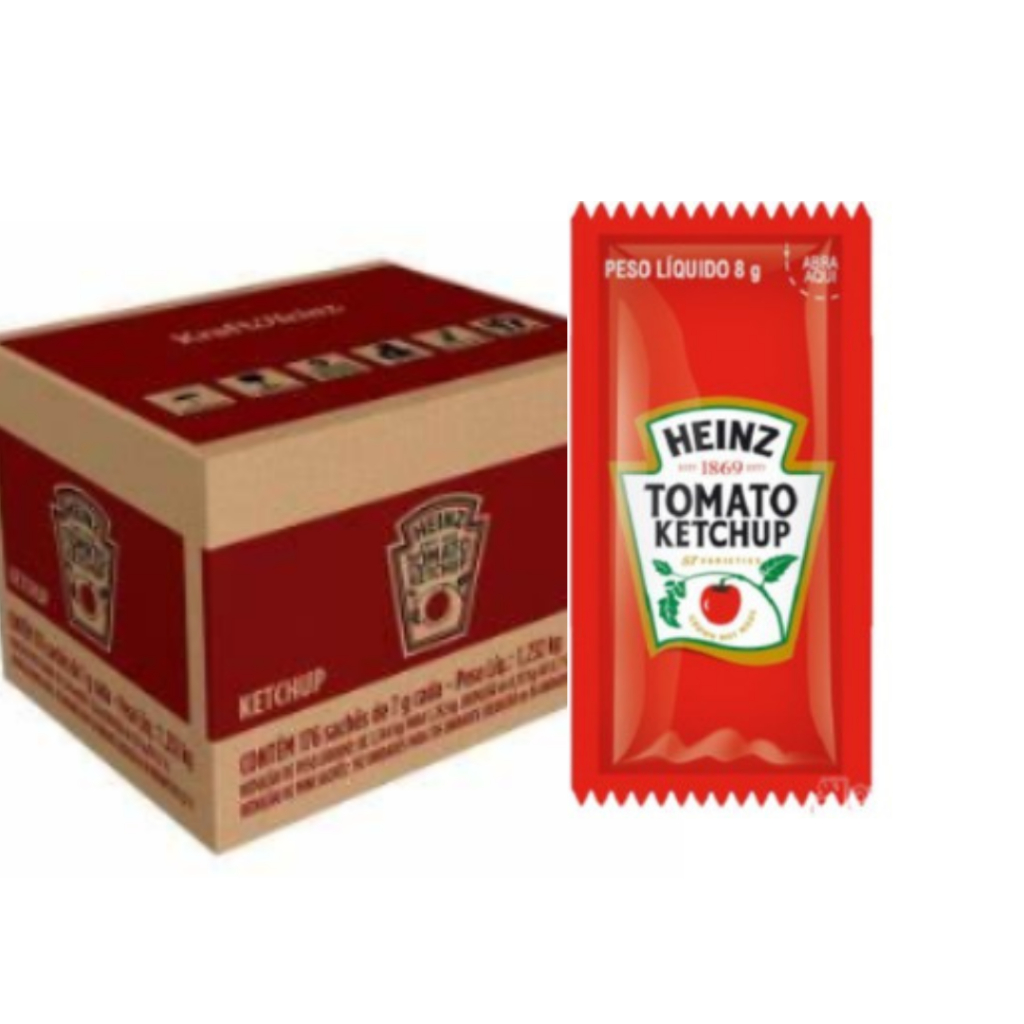 Maionese e Ketchup Heinz 2 Caixas 288 Sachês 7g