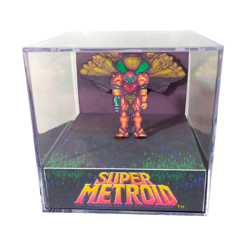 Cubo diorama Super metroid SNES