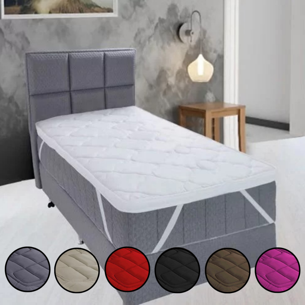 Protetor De Colchão Pillow Top Cama Box Solteiro Micropercal 400 Fios Extra Macio