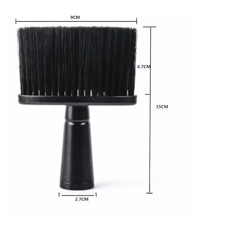 Espanador Pincel Preto - Barbeiro Cabeleireiro Profissional
