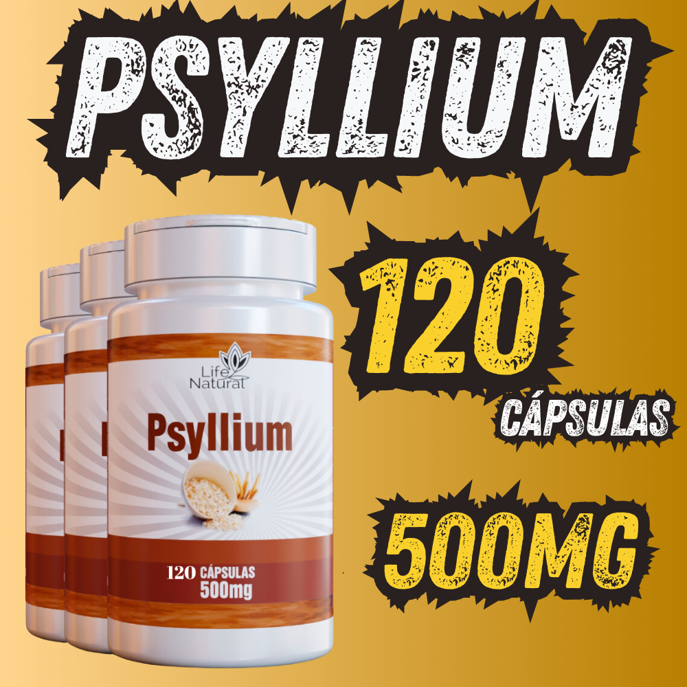 psyllium 120 capsulas 100% Original pissilio Fibra Solúvel Fibra Alimentar
