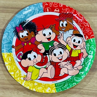 8 ~32  PRATO FESTA  TURMA DA MONICA  DE PAPEL 18 CM FESTCOLOR em Oferta na Shopee