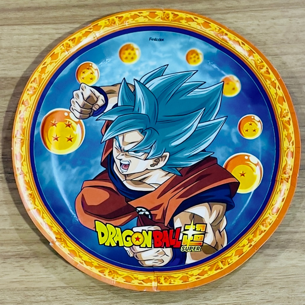 8 ~32  PRATO FESTA  DRAGON BALL DE PAPEL 18 CM FESTCOLOR