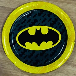 8~40 PRATO FESTA BATMAN DE PAPEL 18 CM FESTCOLOR (CHOCO)