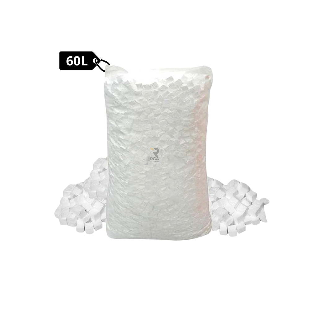 Isopor Cubo Enchimento Embalagem Proteçao Caixa Proteçao Artesanato EPS - 60 Litros