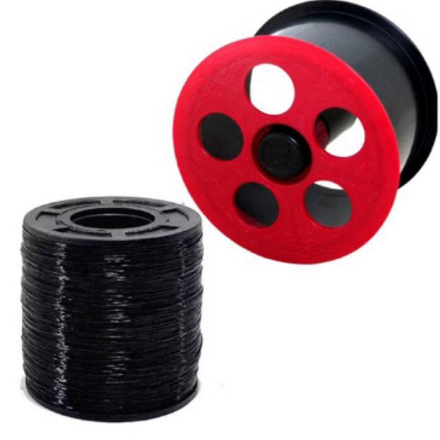 Kit Carretilha Pequena 15 cm e Linha de Nylon 500 Jardas