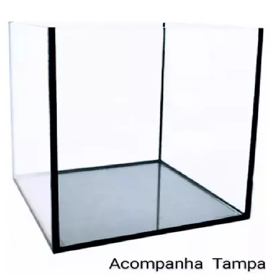 Cubo 30x30 para vaso ou aquário nano plantado ou marinho 26 Litros Para Peixes E Plantas - Vaso