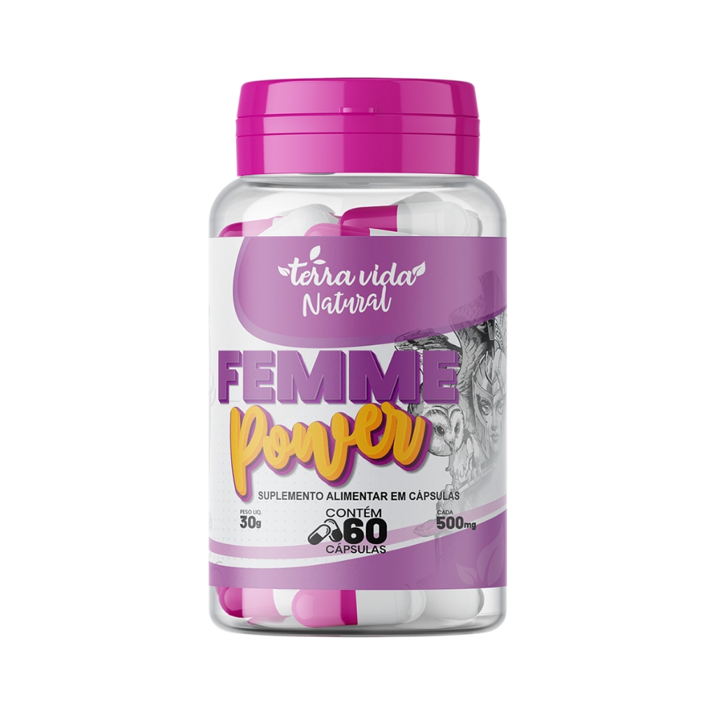 Femme 60 Cápsulas de 500MG + Coxas, +Pernas e + Glúteos