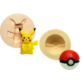 Molde de Silicone  Pokemon - Biscuit, Resina, Pastas e etc... (V 270) em Oferta na Shopee