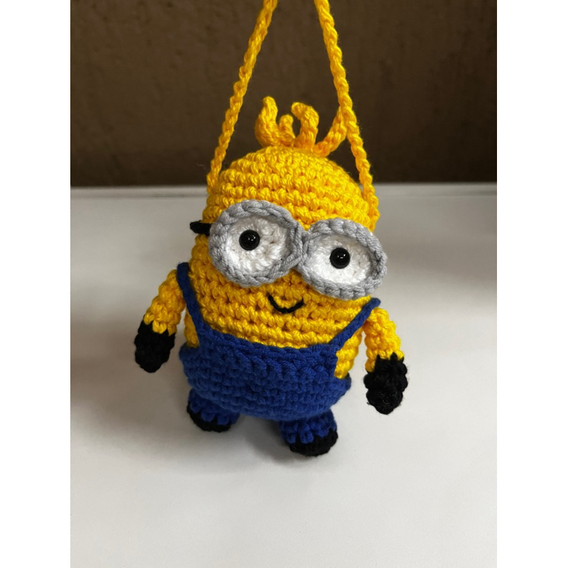PRONTA ENTREGA Minion Em Crochê Amigurumi Pelúcia Personagem Brinquedo Gru Pronta Entrega