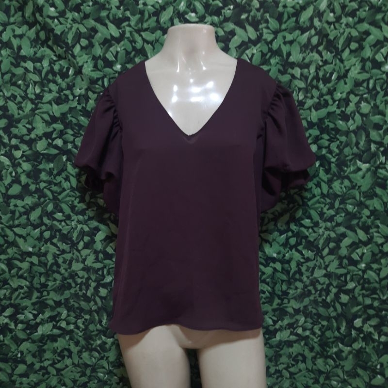 Blusa Feminina Marsala Amaro (M) | BRECHÓ CHARME&GLAMOUR