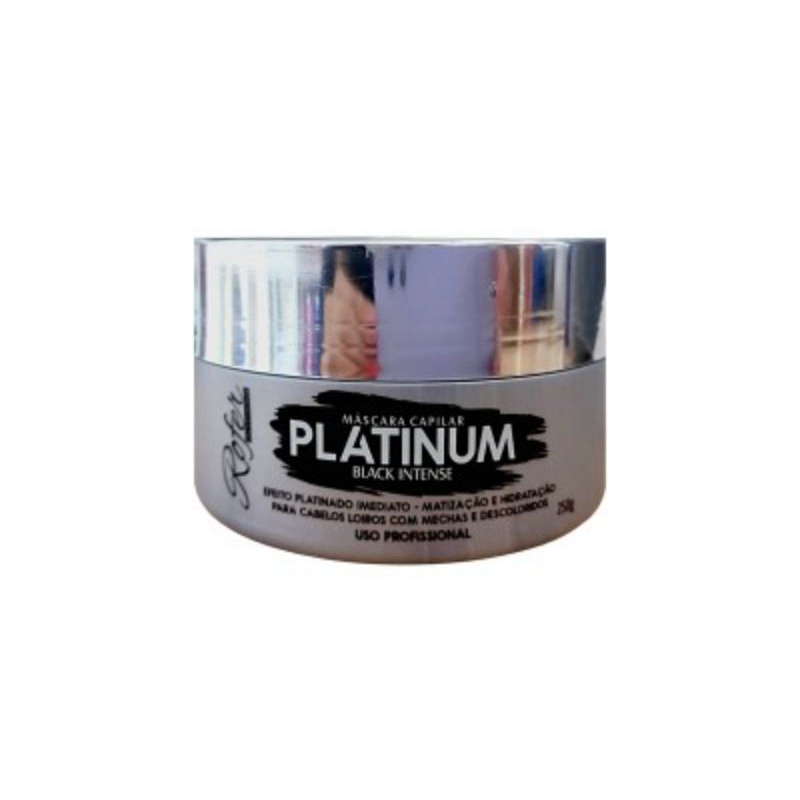 Rofer Máscara Matizadora Platinum 250g – Neutraliza Amarelado • Efeito Platinado para Loiros, Gris­alhos e Brancos