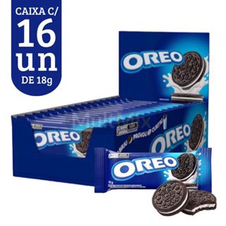 Caixa Biscoito Recheado Oreo Original Mondelez - 288g c/16un De 18g em Oferta na Shopee