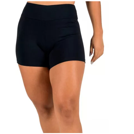 Shorts Feminino Curto Poliamida Zero Transparência Academia